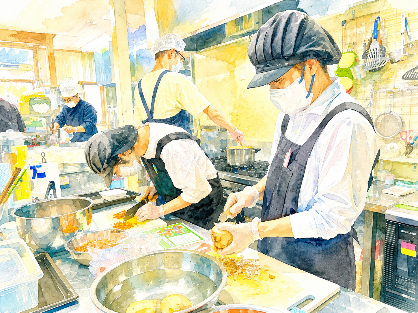 利用者とともに作る手作り料理
