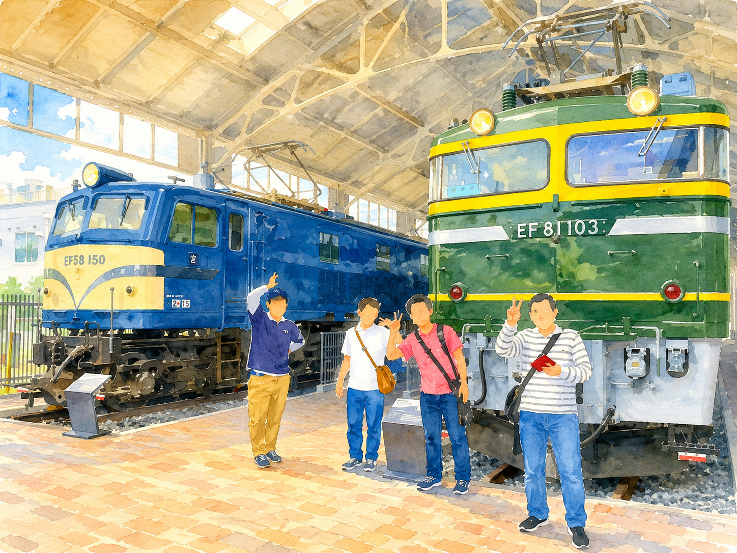 鉄道博物館での当事者活動の様子